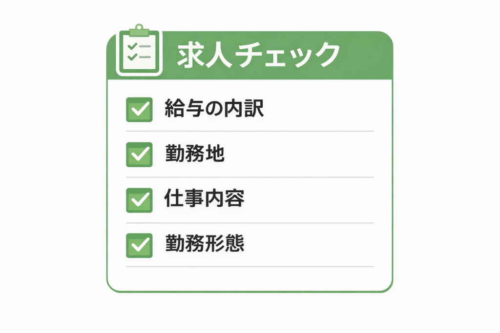 求人のチェックリスト