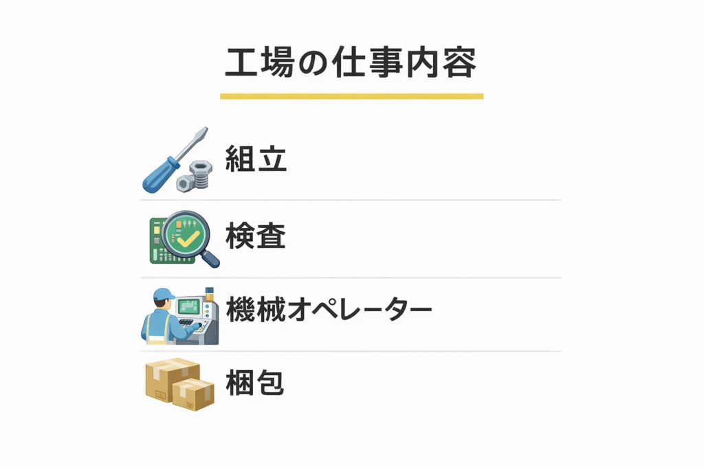 工場の仕事内容