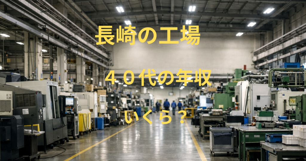 長崎　工場勤務　４０代収入　